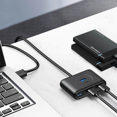 Kup Hub UGREEN CR113 USB-C - 4 x USB 3.0 1m bílý - UGR1282WHT - {ean13} - Sklep Home Screen