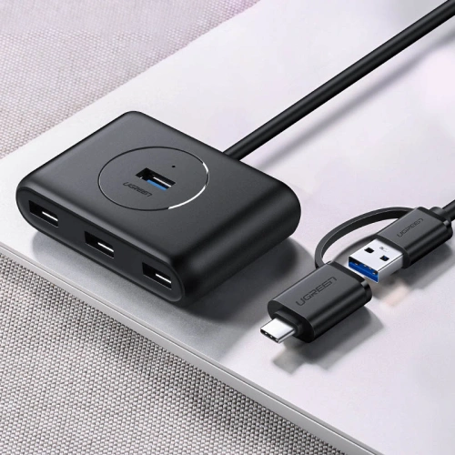 Buy UGREEN CR113 multifunctional USB HUB Type c - 4 x USB 3.0 1m white - UGR1282WHT - {ean13} - Home Screen Store Europe