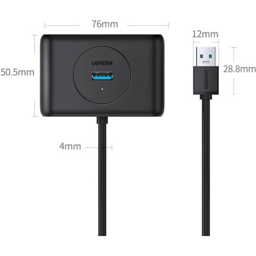 Buy UGREEN CR113 multifunctional USB HUB Type c - 4 x USB 3.0 1m white - UGR1282WHT - {ean13} - Home Screen Store Europe