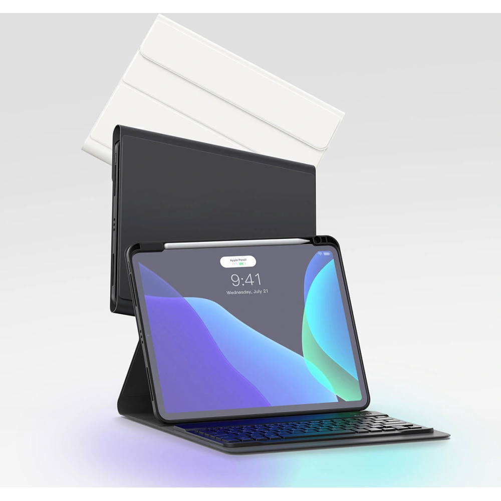 Etui z klawiaturą Baseus Brilliance Apple iPad Pro 11 2018/2020/2021 (1., 2. i 3. generacji) biały