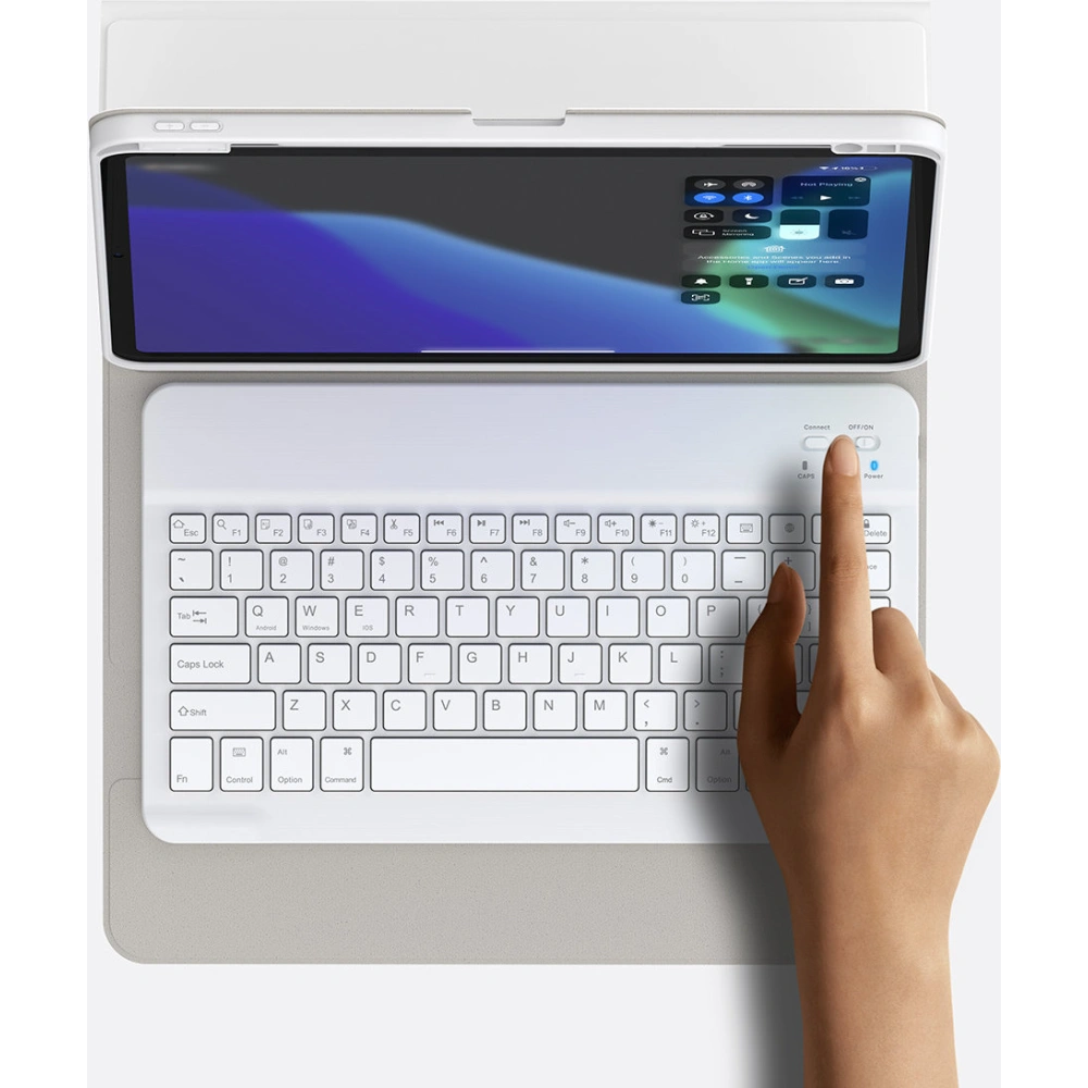Etui z klawiaturą Baseus Brilliance Apple iPad Pro 11 2018/2020/2021 (1., 2. i 3. generacji) biały