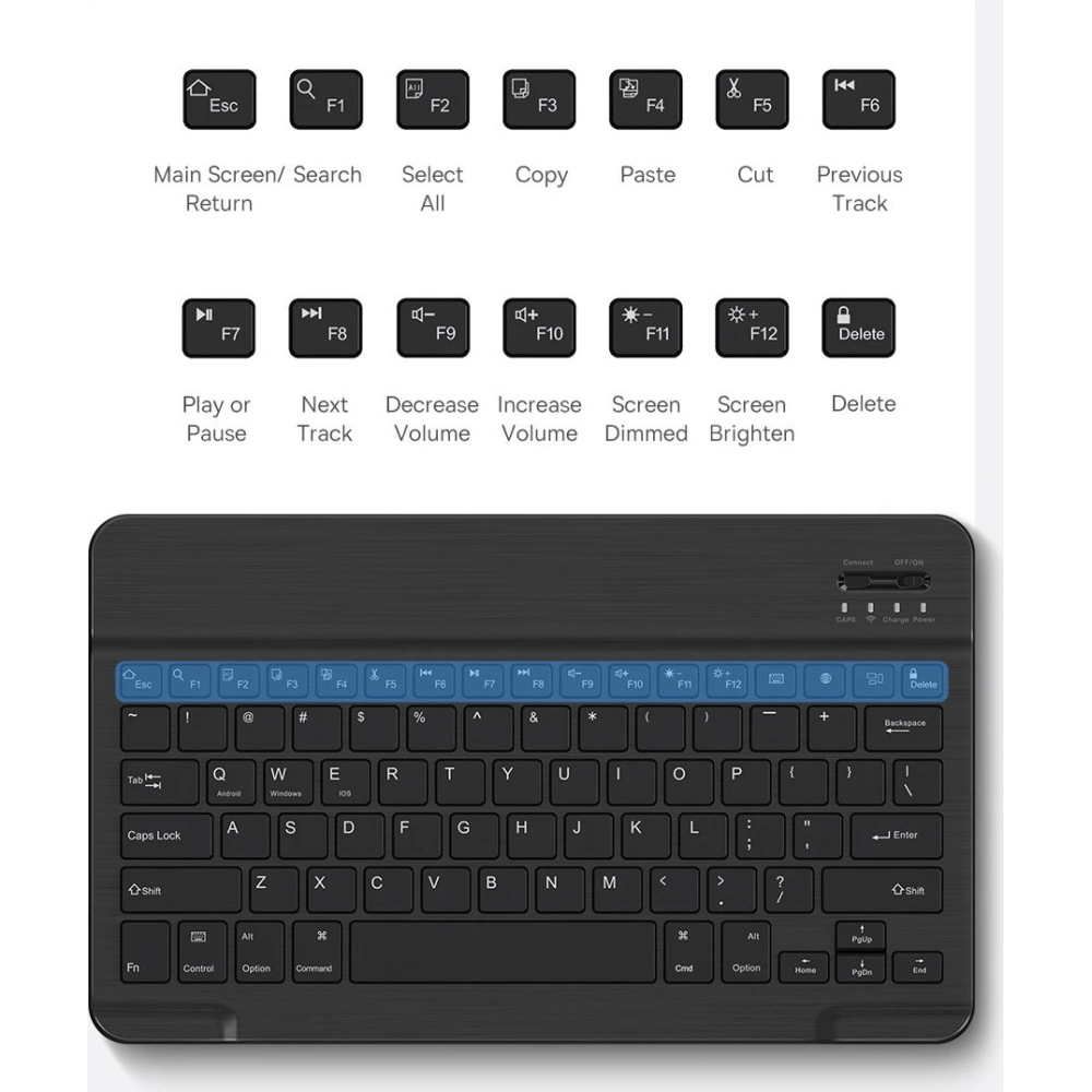 Etui z klawiaturą Baseus Brilliance Apple iPad Pro 11 2018/2020/2021 (1., 2. i 3. generacji) biały