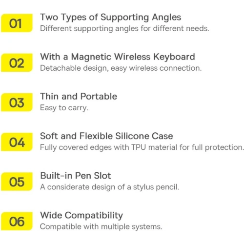 Buy Baseus Brilliance case with keyboard Apple iPad Pro 12.9 2018/2020/2021 (3., 4. i 5. gen) black - BSU3371BLK - {ean13} - Home Screen Store Europe