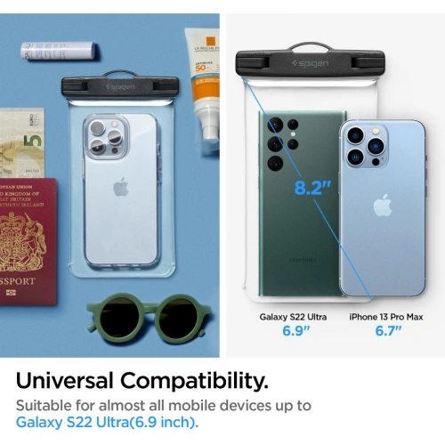 Kup Universelle wasserdichte Hülle Spigen A601 Universal Waterproof Case Crystal Clear - SPN2269CL - {ean13} - Sklep Home Screen