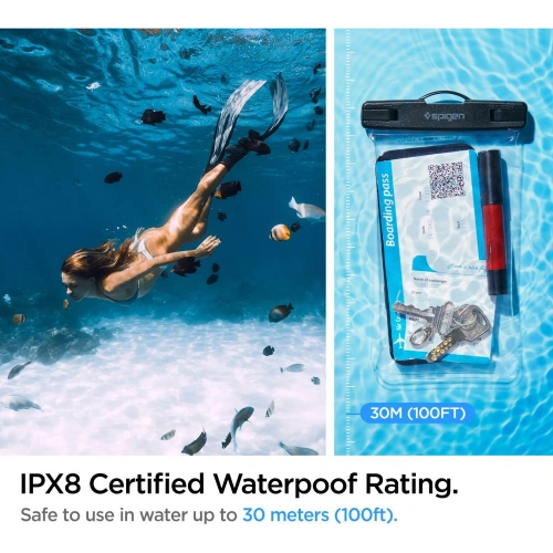 Buy Spigen A601 Universal Waterproof Case Crystal Clear - SPN2269CL - {ean13} - Home Screen Store Europe