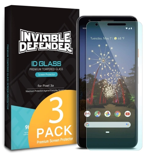 Kup Edzett üveg készlet Ringke ID Glass Google Pixel 3a 3 csomag - RGK917 - {ean13} - Sklep Home Screen