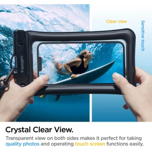 Kup Univerzální vodotěsné pouzdro Spigen A610 Univerzální vodotěsné plovoucí pouzdro černé - SPN2270BLK - {ean13} - Sklep Home Screen