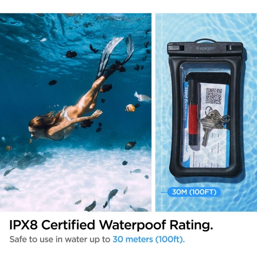 Buy Spigen A610 Universal Waterproof Float Case Black - SPN2270BLK - {ean13} - Home Screen Store Europe