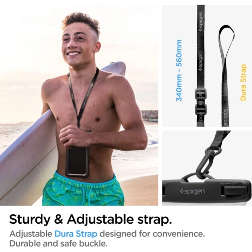 Buy Spigen A610 Universal Waterproof Float Case Black - SPN2270BLK - {ean13} - Home Screen Store Europe