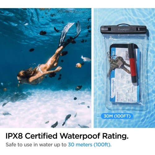 Buy Spigen A610 Universal Waterproof Float Case Crystal Clear - SPN2271CL - {ean13} - Home Screen Store Europe