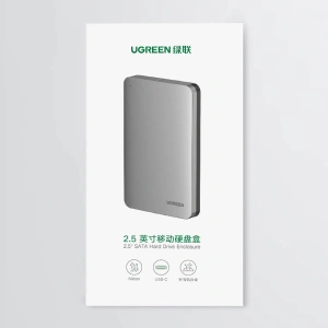 Kup Husă pentru hard disk de 2,5 inch UGREEN CM300 SATA 3.0 6Gbps gri + cablu USB - USB-C 0,5m - UGR1283GRY - {ean13} - Sklep Home Screen