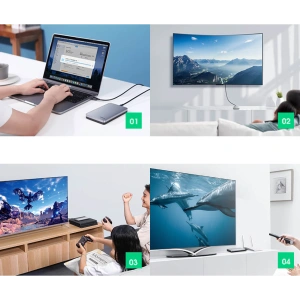 Kup Kieszeń na dysk twardy 2,5 cala UGREEN CM300 SATA 3.0 6Gbps szary + kabel USB - USB-C 0,5m - UGR1283GRY - {ean13} - Sklep Home Screen