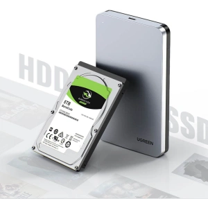 Kup Kieszeń na dysk twardy 2,5 cala UGREEN CM300 SATA 3.0 6Gbps szary + kabel USB - USB-C 0,5m - UGR1283GRY - {ean13} - Sklep Home Screen