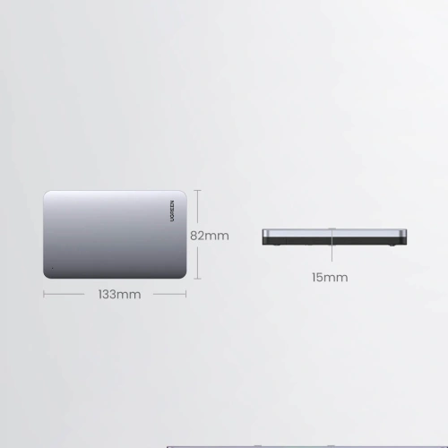 Kup Kapsa na 2,5palcový pevný disk UGREEN CM300 SATA 3.0 6Gbps šedá + kabel USB - USB-C 0,5m - UGR1283GRY - {ean13} - Sklep Home Screen