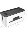 Kup Organizer do kabli UGREEN LP110 pojemnik na listwy S 27,8x13x12,8cm czarno-biały - UGR1286BLKWHT - {ean13} - Sklep Home Screen