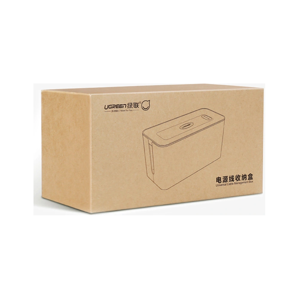 Organizer do kabli UGREEN LP110 pojemnik na listwy S 27,8x13x12,8cm czarno-biały