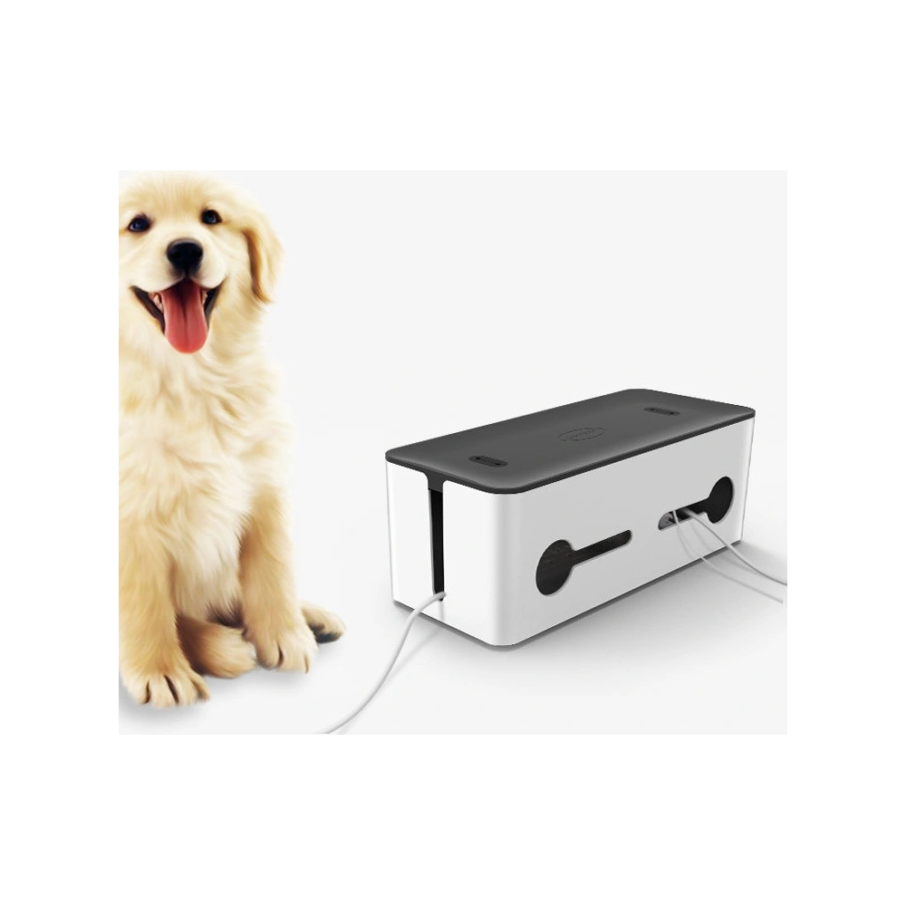 Organizer do kabli UGREEN LP110 pojemnik na listwy S 27,8x13x12,8cm czarno-biały