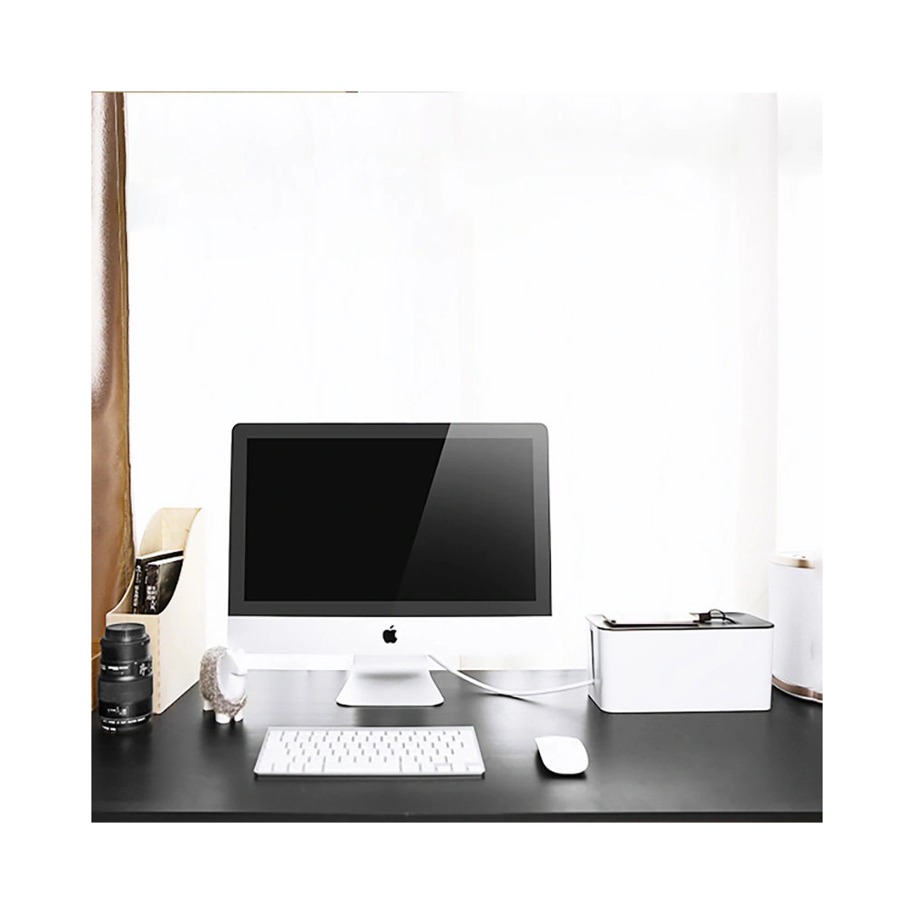 Organizer do kabli UGREEN LP110 pojemnik na listwy S 27,8x13x12,8cm czarno-biały