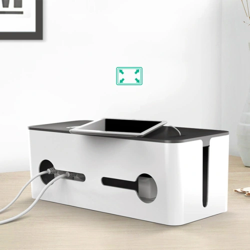 Kup UGREEN LP110 kábelrendező fekete-fehér 42,5x17,5x15,5 cm méretű hosszabbító doboz - UGR1287BLKWHT - {ean13} - Sklep Home Screen