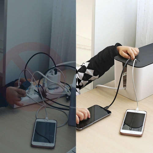 Kup Organizer na kabel UGREEN LP110, kontejner na lišty L 42,5x17,5x15,5cm černo-bílý. - UGR1287BLKWHT - {ean13} - Sklep Home Screen
