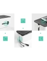 Buy UGREEN LP110 cable organizer box box for slats L 42.5x17.5x15.5cm black and white - UGR1287BLKWHT - {ean13} - Home Screen Store Europe
