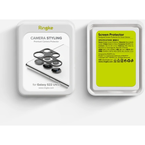Kup Ringke Camera Styling Abdeckung Samsung Galaxy S22 Ultra Schwarz - RGK1601BLK - {ean13} - Sklep Home Screen