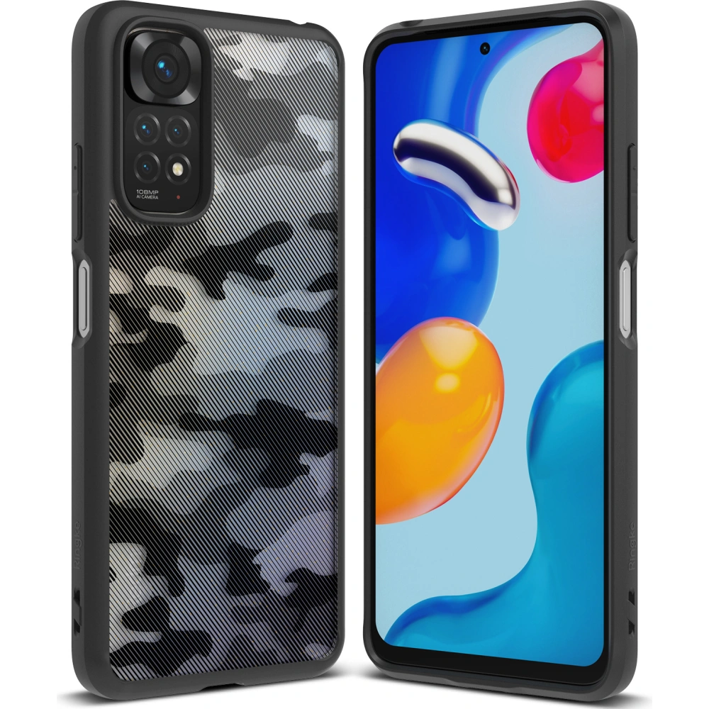 Etui Ringke Fusion Redmi Note 11/11S Matte Camo (Moro) Black