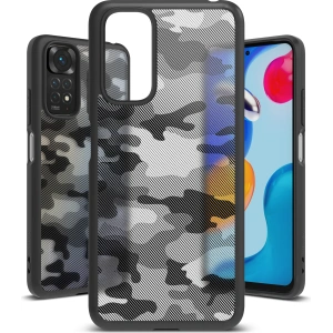 Etui Ringke Fusion Redmi Note 11/11S Matt Camo (Moro) Fekete