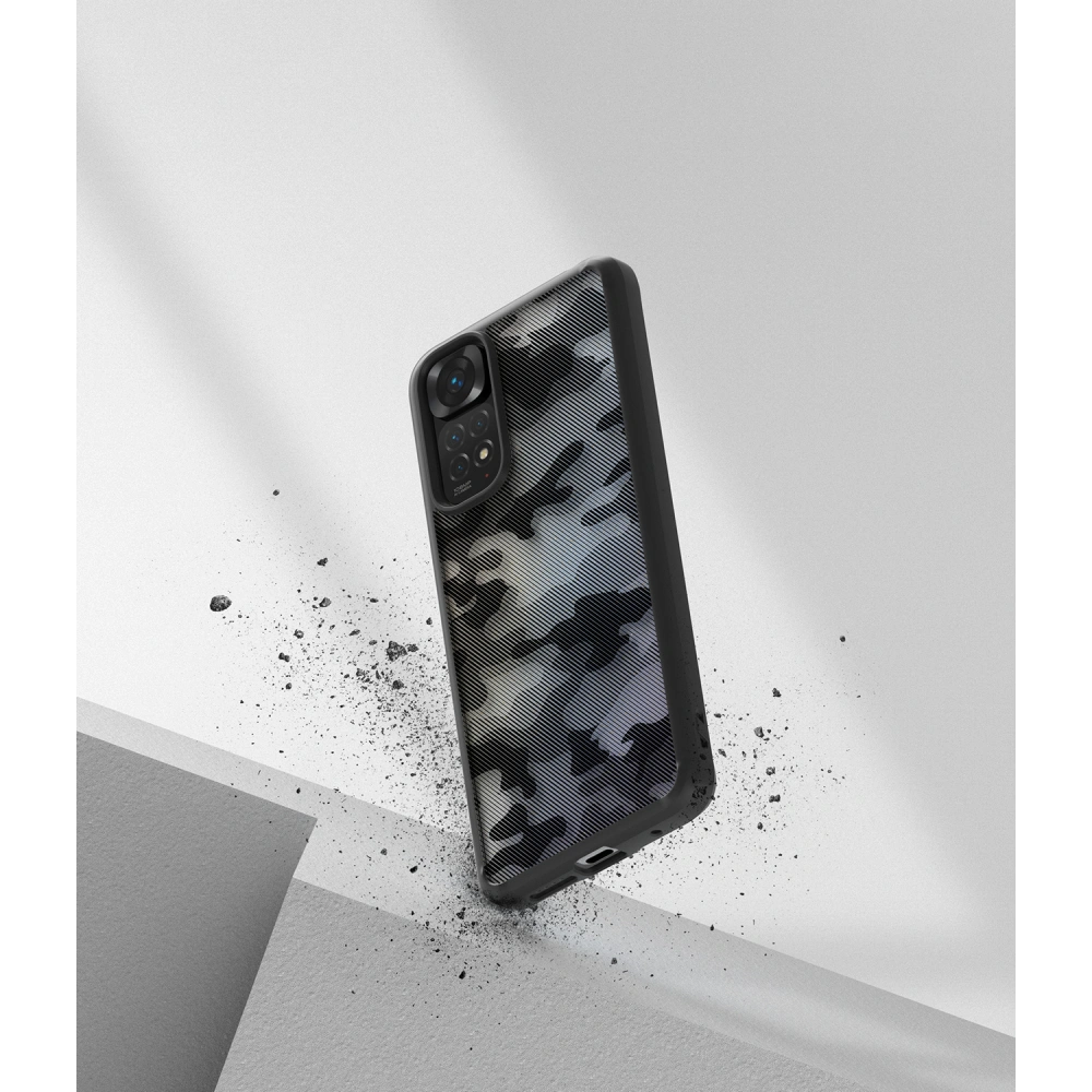 Etui Ringke Fusion Redmi Note 11/11S Matte Camo (Moro) Black