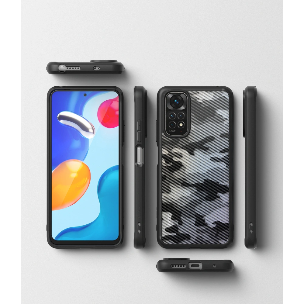 Etui Ringke Fusion Redmi Note 11/11S Matte Camo (Moro) Black