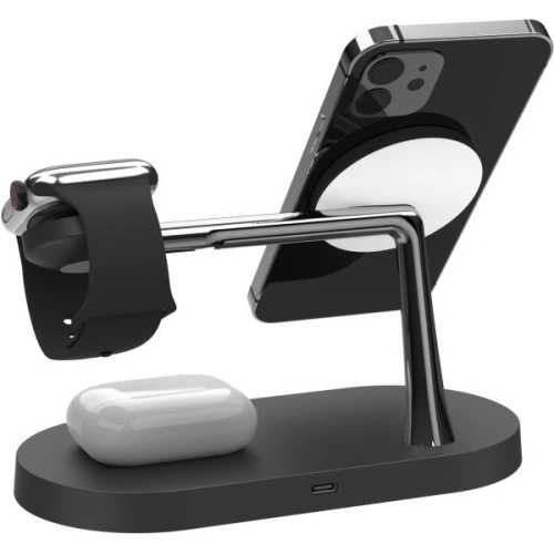 Kup Bezdrátová nabíječka MagSafe Tech-Protect A14 3in1 Magnetic Wireless Charger Black - THP1136BLK - {ean13} - Sklep Home Screen
