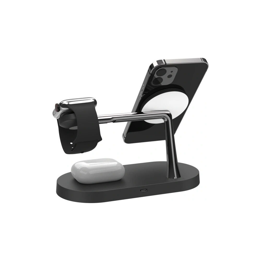 Ładowarka bezprzewodowa MagSafe Tech-Protect A14 3in1 Magnetic Wireless Charger Black