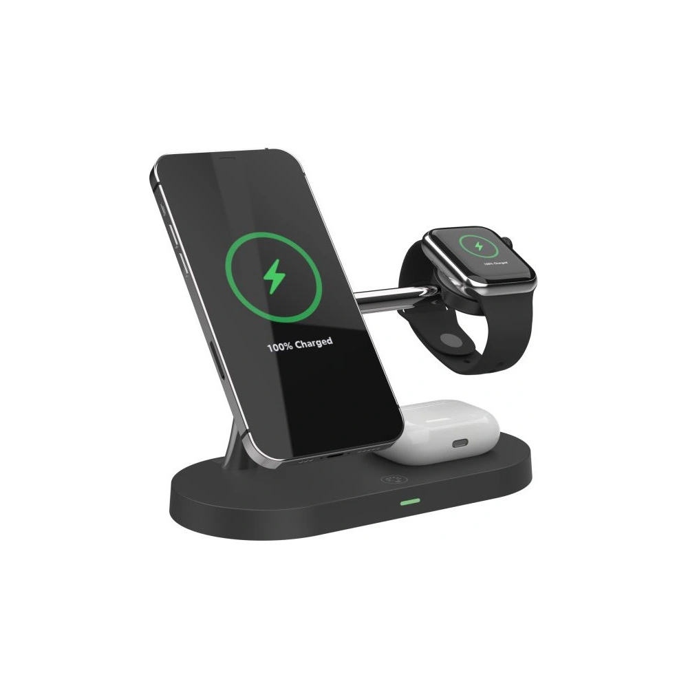 Ładowarka bezprzewodowa MagSafe Tech-Protect A14 3in1 Magnetic Wireless Charger Black