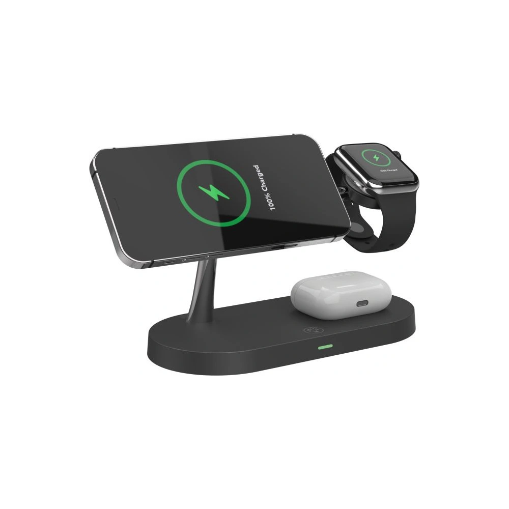 Ładowarka bezprzewodowa MagSafe Tech-Protect A14 3in1 Magnetic Wireless Charger Black