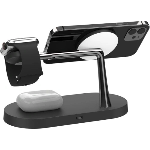 Kup MagSafe kabelloses Ladegerät Tech-Protect A14 3in1 Magnetisches Kabelloses Ladegerät Schwarz - THP1136BLK - {ean13} - Sklep Home Screen
