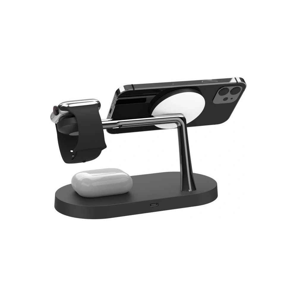 Ładowarka bezprzewodowa MagSafe Tech-Protect A14 3in1 Magnetic Wireless Charger Black