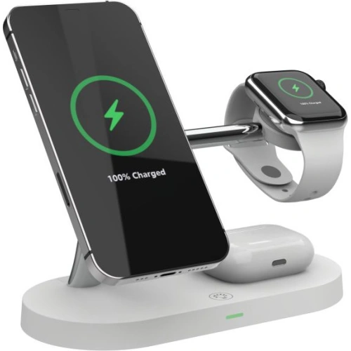 Kup Bezdrátová nabíječka MagSafe Tech-Protect A14 3v1 Magnetic Wireless Charger Bílá - THP1137WHT - {ean13} - Sklep Home Screen