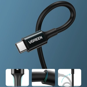 Cablul UGREEN US300 USB-C - USB-C 1m alb