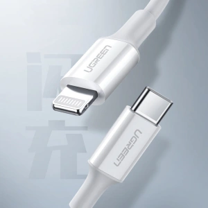 Kabel UGREEN US171 USB-C - Lightning MFi 3A 1.5m biały