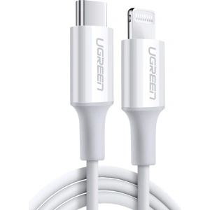 Kabel UGREEN US171 USB-C - Lightning MFi 3A 0.5m biały