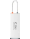 Kup Hub 6-in-1 Baseus Lite Series, USB-C zu 2x USB 3.0 + HDMI + USB-C + TF/SD (weiß) - BSU3373WHT - {ean13} - Sklep Home Screen