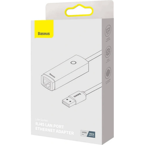 Kup Netzwerkadapter Baseus Lite Series USB zu RJ45, 1000Mbps (grau) - BSU3374GRY - {ean13} - Sklep Home Screen