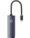 Netzwerkadapter Baseus Lite Series USB-C zu RJ45, 100Mbps (grau)