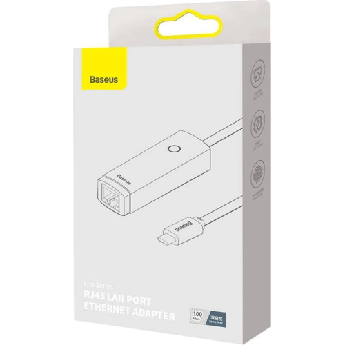 Kup Netzwerkadapter Baseus Lite Series USB-C zu RJ45, 100Mbps (grau) - BSU3375GRY - {ean13} - Sklep Home Screen