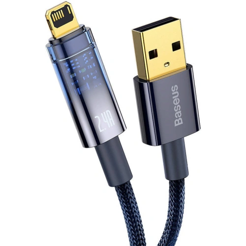 Kup Kabel Baseus Explorer USB - Lightning 2.4A 1m (modrý) - BSU3376BLU - {ean13} - Sklep Home Screen