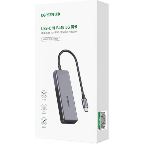 Kup UGREEN CM312 USB-C Adapter - Ethernet RJ-45 5Gbps schwarz - UGR1294BLK - {ean13} - Sklep Home Screen