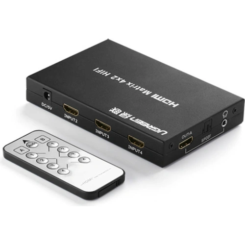 Kup Rozdělovač/switch UGREEN 4x HDMI (vstup) na 2x HDMI (výstup) 4K/FullHD černý - UGR1297BLK - {ean13} - Sklep Home Screen
