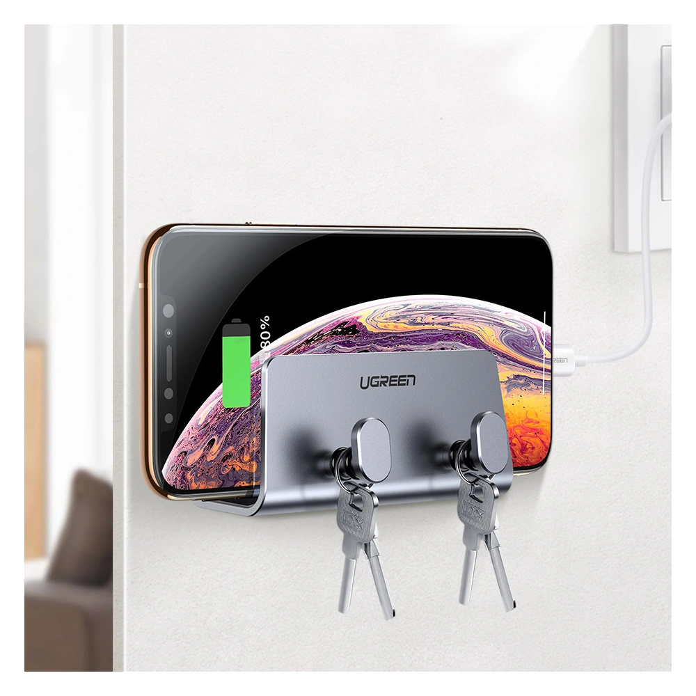 Uchwyt ścienny UGREEN LP193 do smartfona tabletu czarny