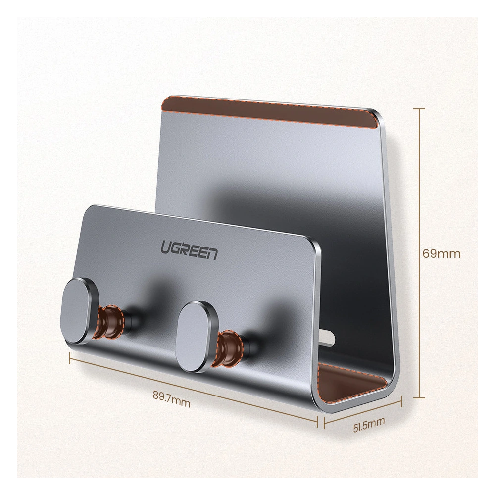 Uchwyt ścienny UGREEN LP193 do smartfona tabletu czarny