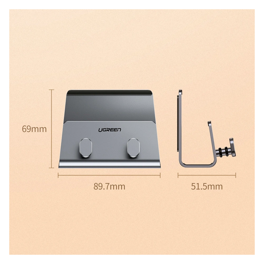 Uchwyt ścienny UGREEN LP193 do smartfona tabletu czarny